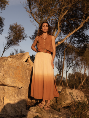 MI&CO<BR>Falda Tie dye Gardenia