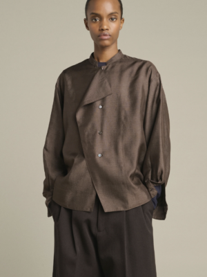 SOEUR<BR>Blusa Hampton marr&oacute;n
