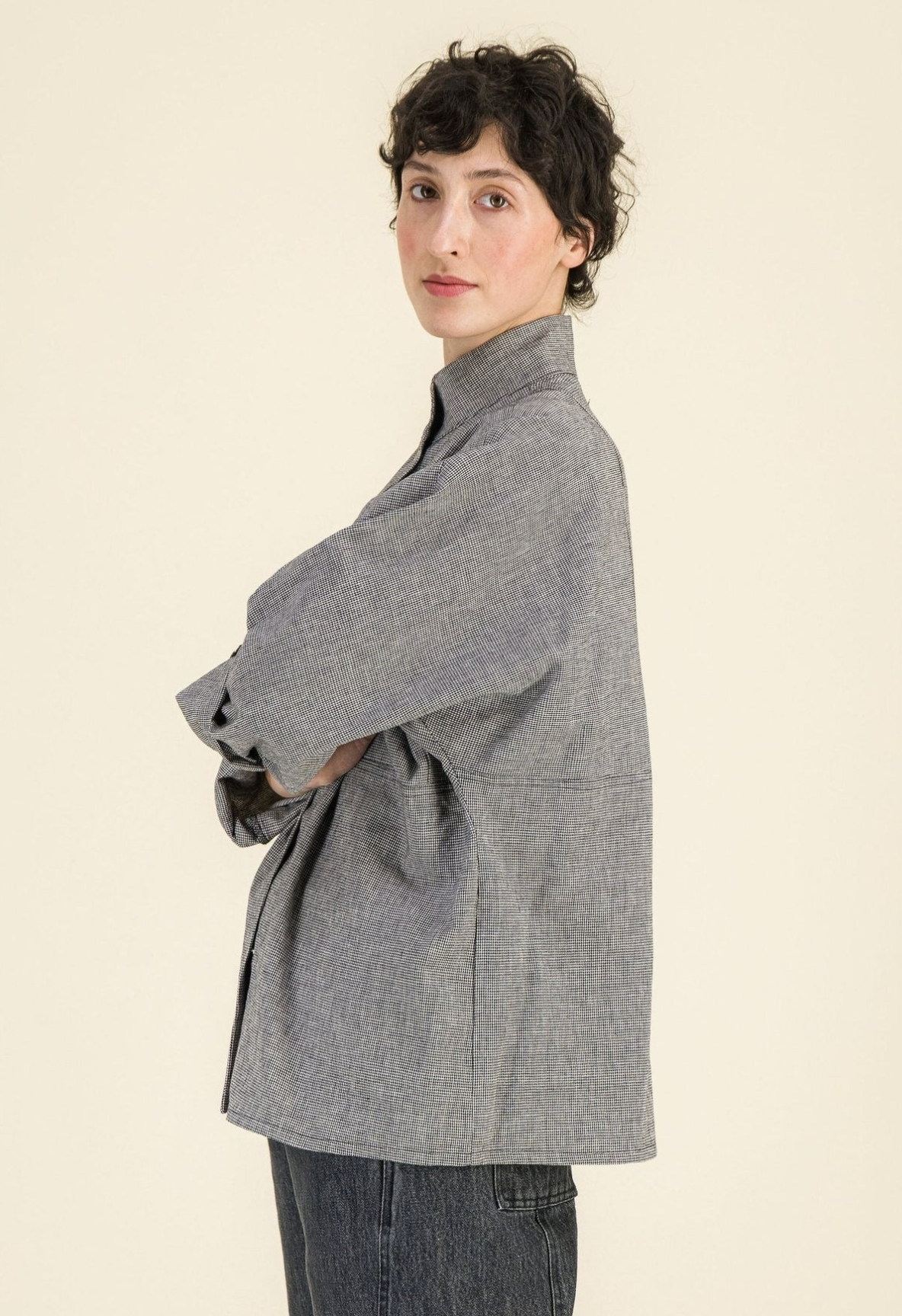 SIXSOEURS<BR>Camisa Milla pata de gallo - Imagen 4
