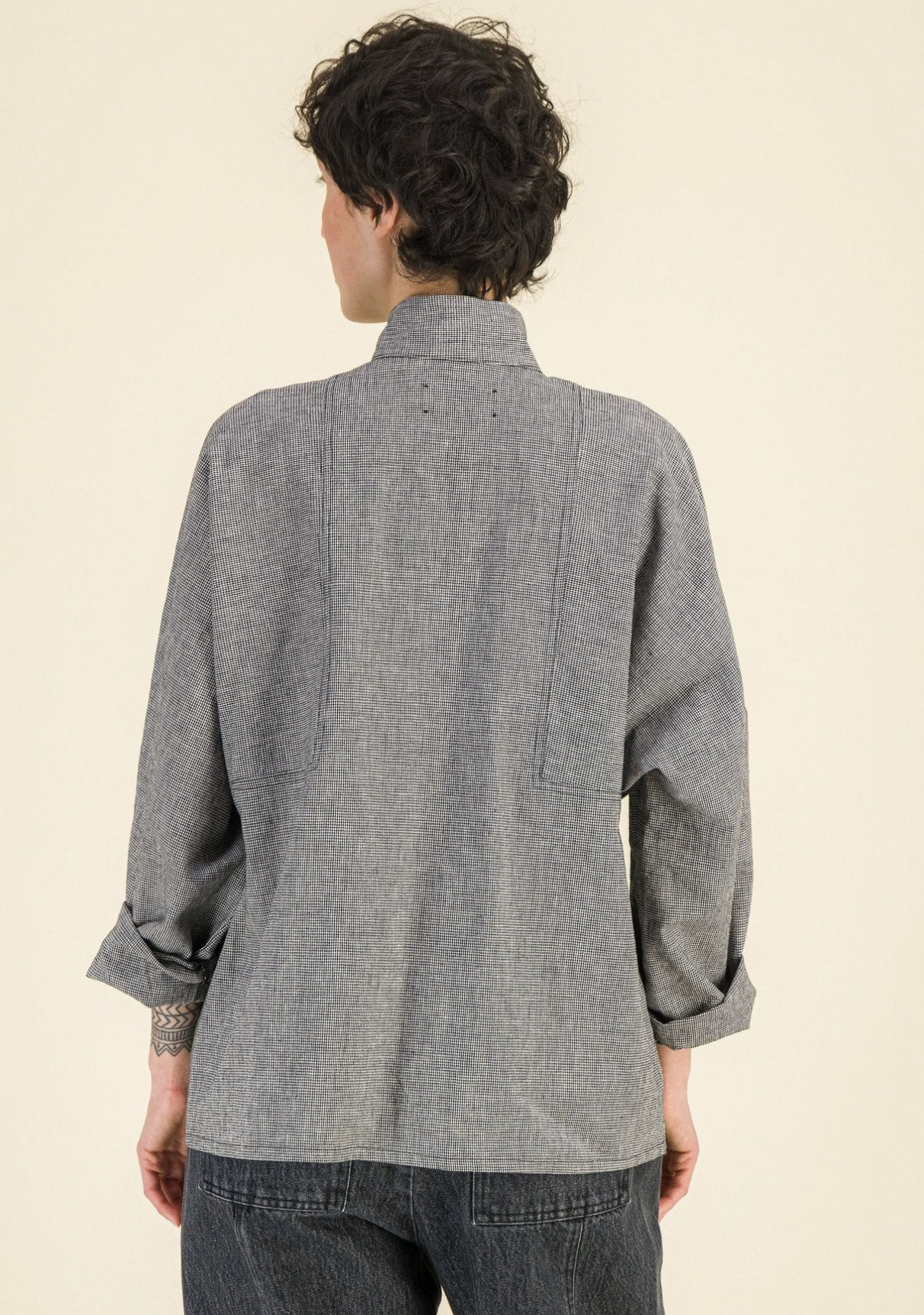 SIXSOEURS<BR>Camisa Milla pata de gallo - Imagen 6
