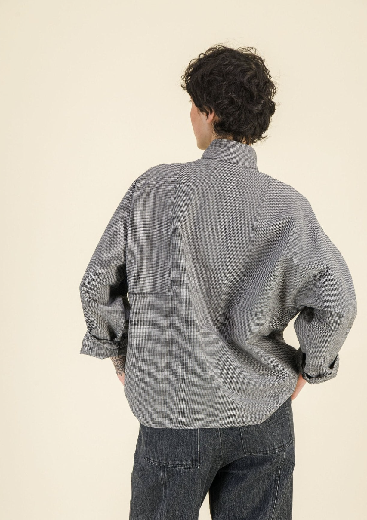 SIXSOEURS<BR>Camisa Milla pata de gallo - Imagen 7