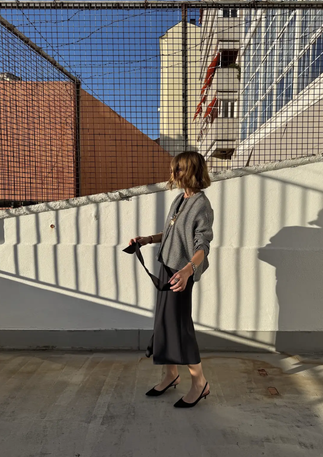 SIXSOEURS<BR>Cardigan Taiga Pata de Gallo - Imagen 2
